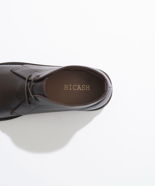BICASH(ビカーシ)の「BICASH ビカーシ / レースアップ レザーチャッカブーツ ヒールブーツ / #115(ブーツ・メンズ・ブラック/ダークブラウン・43/42/40/44/41)」の13枚目の写真