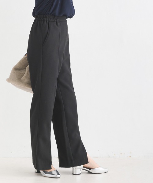 OMNES Supremo（オムネス　スプレモ）の「圧縮ジャージ裾スリットパンツ（その他パンツ・レディース・ブラック/ブラウン/ベージュ・FREE）」の7枚目の写真