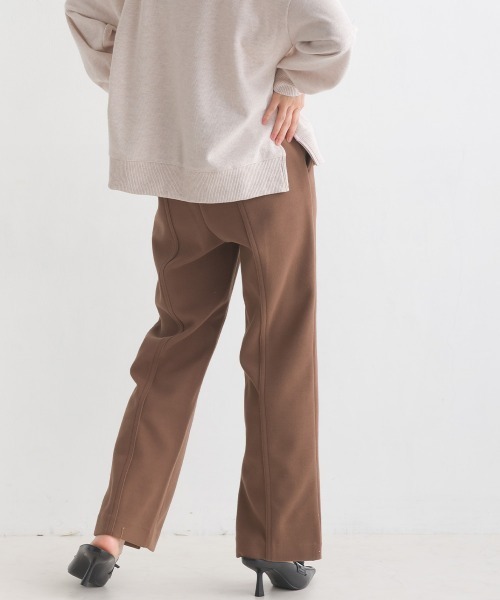 OMNES Supremo（オムネス　スプレモ）の「圧縮ジャージ裾スリットパンツ（その他パンツ・レディース・ブラック/ブラウン/ベージュ・FREE）」の13枚目の写真