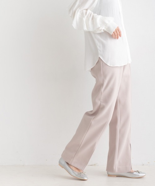 OMNES Supremo（オムネス　スプレモ）の「圧縮ジャージ裾スリットパンツ（その他パンツ・レディース・ブラック/ブラウン/ベージュ・FREE）」の17枚目の写真