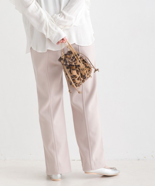 OMNES Supremo（オムネス　スプレモ）の「圧縮ジャージ裾スリットパンツ（その他パンツ・レディース・ブラック/ブラウン/ベージュ・FREE）」の18枚目の写真