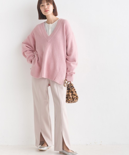 OMNES Supremo（オムネス　スプレモ）の「圧縮ジャージ裾スリットパンツ（その他パンツ・レディース・ブラック/ブラウン/ベージュ・FREE）」の20枚目の写真