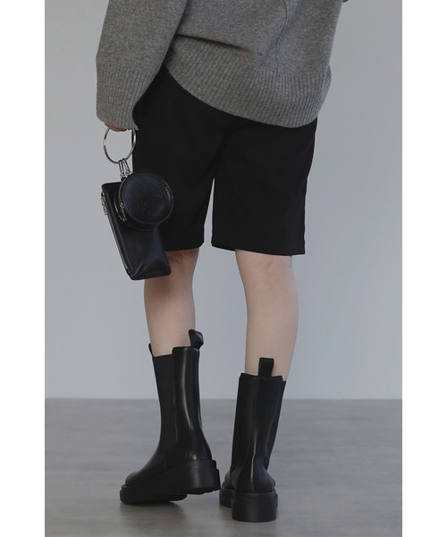 Bonjour Sagan（ボンジュールサガン）の「バミューダパンツ（その他パンツ・レディース・ブラック/ベージュ・FREE）」の6枚目の写真