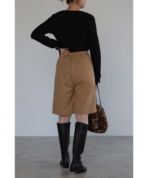 Bonjour Sagan（ボンジュールサガン）の「バミューダパンツ（その他パンツ・レディース・ブラック/ベージュ・FREE）」の9枚目の写真