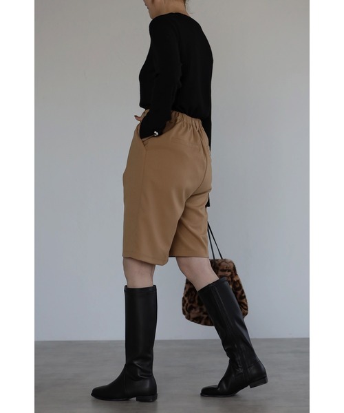 Bonjour Sagan（ボンジュールサガン）の「バミューダパンツ（その他パンツ・レディース・ブラック/ベージュ・FREE）」の10枚目の写真