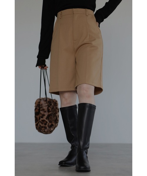 Bonjour Sagan（ボンジュールサガン）の「バミューダパンツ（その他パンツ・レディース・ブラック/ベージュ・FREE）」の14枚目の写真