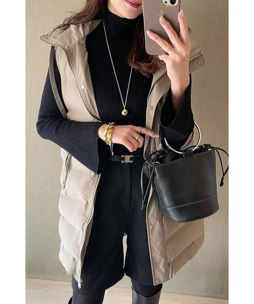 Bonjour Sagan（ボンジュールサガン）の「バミューダパンツ（その他パンツ・レディース・ブラック/ベージュ・FREE）」の18枚目の写真