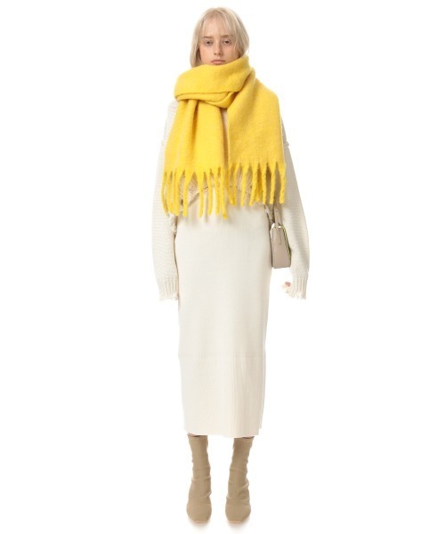 SLY（スライ）の「SIDE SLIT KNIT SK サイドスリット ニット スカート（スカート・レディース・ブラック/ホワイト/ブラウン系その他2・1/2）」の7枚目の写真