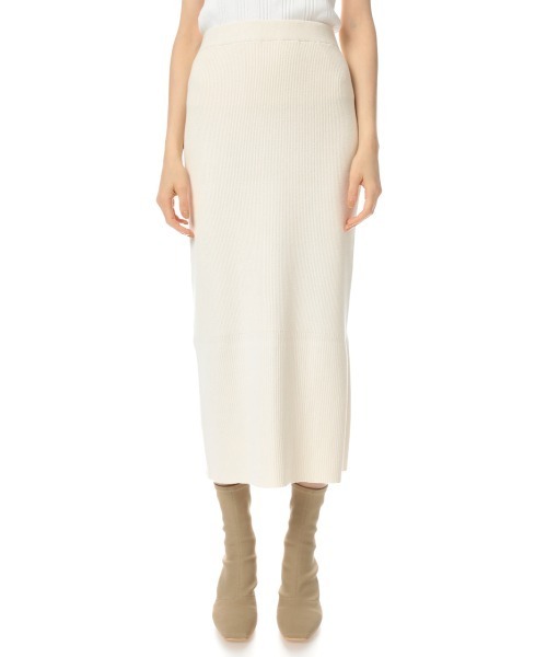 SLY（スライ）の「SIDE SLIT KNIT SK サイドスリット ニット スカート（スカート・レディース・ブラック/ホワイト/ブラウン系その他2・1/2）」の10枚目の写真
