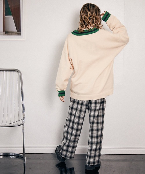 PBLIM（ページボーイリム）の「【PAGEBOYLIM】Vネックニット（ニット/セーター・レディース・ホワイト系その他/ブラック系その他・FREE）」の10枚目の写真