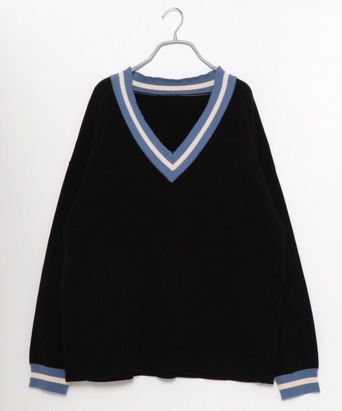 PBLIM（ページボーイリム）の「【PAGEBOYLIM】Vネックニット（ニット/セーター・レディース・ホワイト系その他/ブラック系その他・FREE）」の19枚目の写真