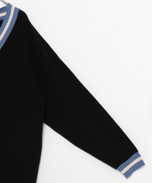 PBLIM（ページボーイリム）の「【PAGEBOYLIM】Vネックニット（ニット/セーター・レディース・ホワイト系その他/ブラック系その他・FREE）」の22枚目の写真