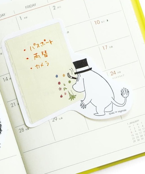 セール】MOOMIN ムーミン ふせん 付箋 メモ（手帳/メモ帳