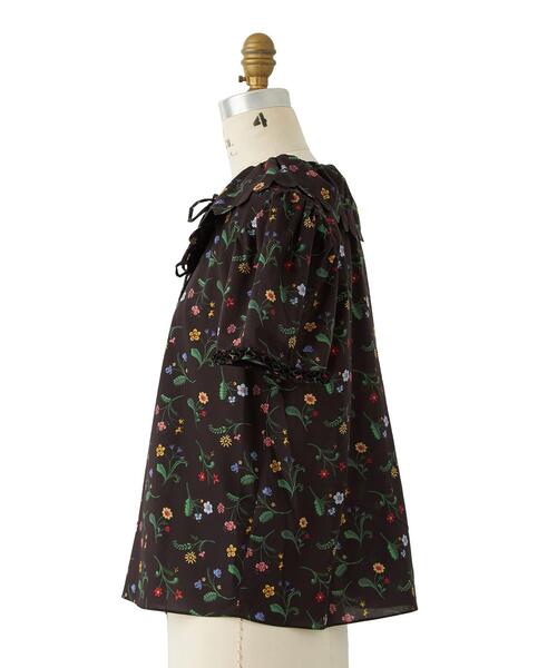 別注 Drawer ROSALIE RANA BLOUSE 定価4.48万 Drawer（ドゥロワー）の「＜HORROR VACUI x Drawer＞ ROSALIE RANA