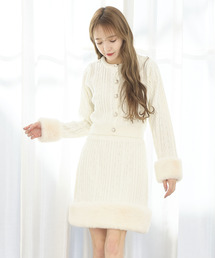 TITTY&CO. | フェイクファーニットスカート(スカート)