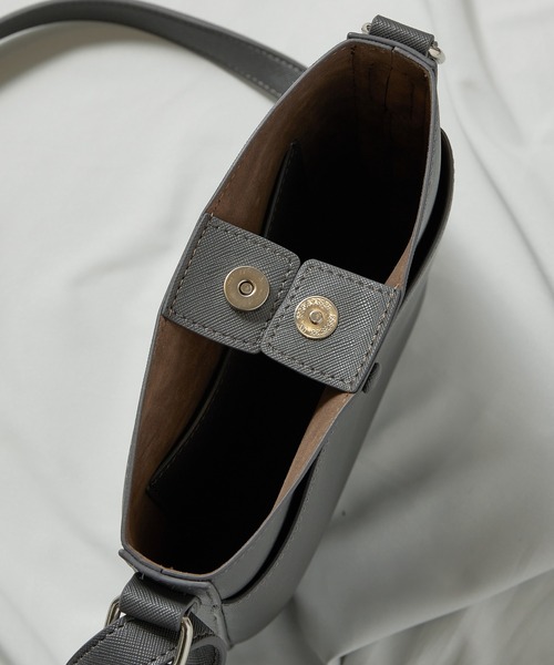 UNION STATION（ユニオンステーション）の「ミニスクエアショルダーバッグ/ユニセックスアイテム（ショルダーバッグ・メンズ・ホワイト/ブラック/グレー/ブラック系2/ブラック系3・FREE）」の19枚目の写真