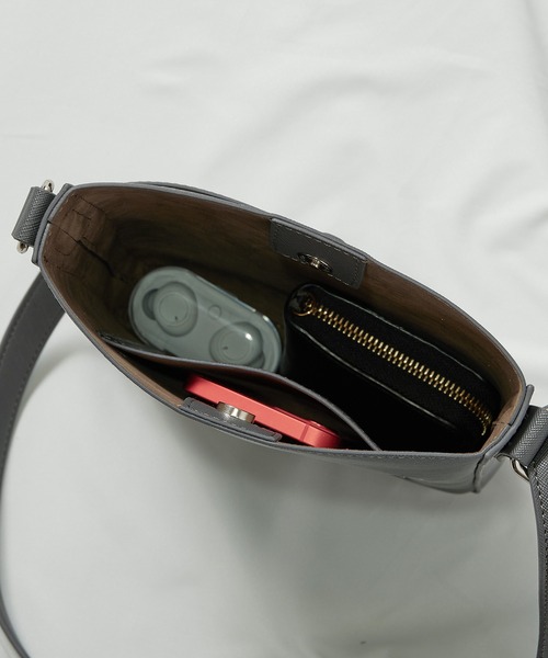 UNION STATION（ユニオンステーション）の「ミニスクエアショルダーバッグ/ユニセックスアイテム（ショルダーバッグ・メンズ・ホワイト/ブラック/グレー/ブラック系2/ブラック系3・FREE）」の17枚目の写真