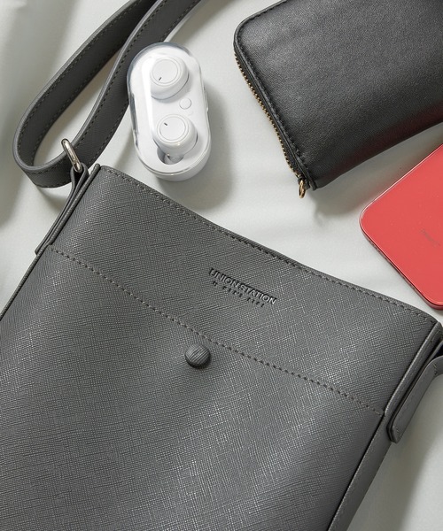 UNION STATION（ユニオンステーション）の「ミニスクエアショルダーバッグ/ユニセックスアイテム（ショルダーバッグ・メンズ・ホワイト/ブラック/グレー/ブラック系2/ブラック系3・FREE）」の15枚目の写真