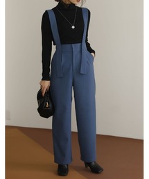 2WAYハイウエストツイルストラップパンツ