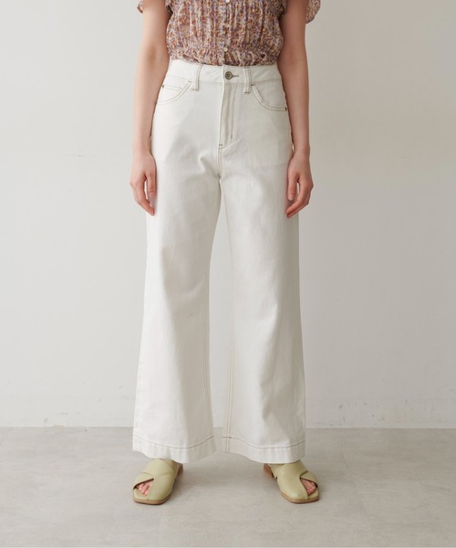 FREE'S MART(フリーズマート)の「【Sシリーズ対応】ベーシックワイドデニム(デニムパンツ・レディース・ダークネイビー/ブルー系その他3/ホワイト系その他/ベージュ系その他・SMALL/MEDIUM/X-SMALL)」の2枚目の写真