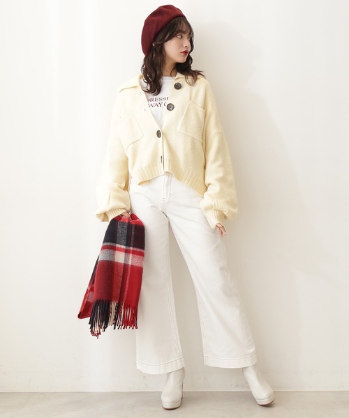 FREE'S MART(フリーズマート)の「【Sシリーズ対応】ベーシックワイドデニム(デニムパンツ・レディース・ダークネイビー/ブルー系その他3/ホワイト系その他/ベージュ系その他・SMALL/MEDIUM/X-SMALL)」の7枚目の写真