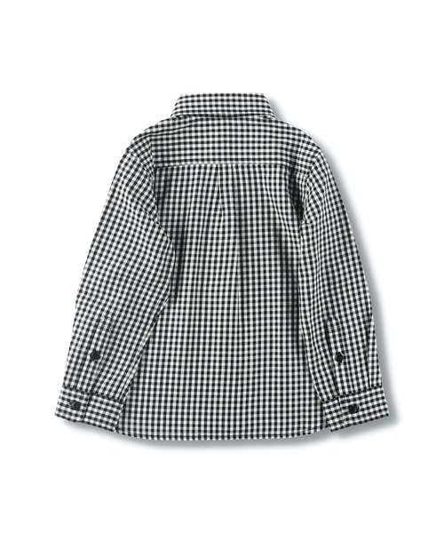 BRANSHES（ブランシェス）の「【キメ服】やわらかフォーマルシャツ（シャツ/ブラウス・キッズ・ブラック/オフホワイト・110cm/120cm/130cm）」の8枚目の写真