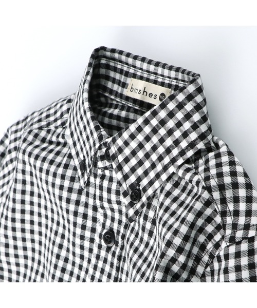 BRANSHES（ブランシェス）の「【キメ服】やわらかフォーマルシャツ（シャツ/ブラウス・キッズ・ブラック/オフホワイト・110cm/120cm/130cm）」の5枚目の写真