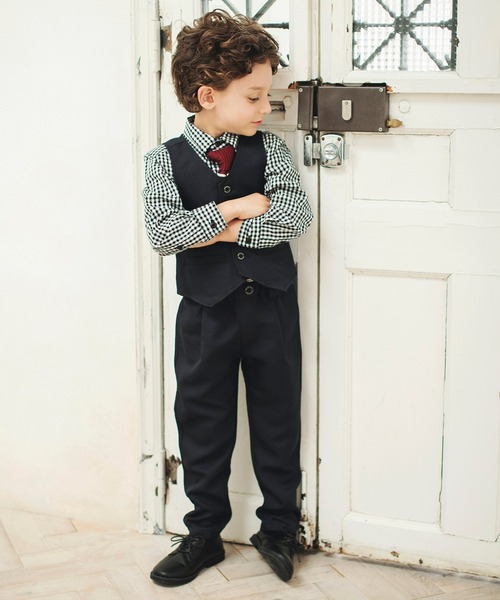 BRANSHES（ブランシェス）の「【キメ服】やわらかフォーマルシャツ（シャツ/ブラウス・キッズ・ブラック/オフホワイト・110cm/120cm/130cm）」の20枚目の写真