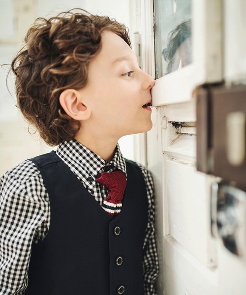 BRANSHES（ブランシェス）の「【キメ服】やわらかフォーマルシャツ（シャツ/ブラウス・キッズ・ブラック/オフホワイト・110cm/120cm/130cm）」の16枚目の写真