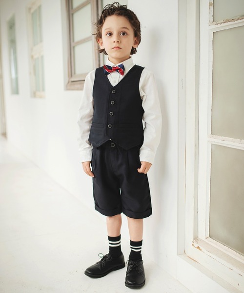 BRANSHES（ブランシェス）の「【キメ服】やわらかフォーマルシャツ（シャツ/ブラウス・キッズ・ブラック/オフホワイト・110cm/120cm/130cm）」の9枚目の写真