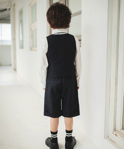 BRANSHES（ブランシェス）の「【キメ服】やわらかフォーマルシャツ（シャツ/ブラウス・キッズ・ブラック/オフホワイト・110cm/120cm/130cm）」の6枚目の写真