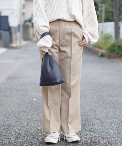 made in standard （メイドインスタンダード）の「MADE IN STANDARD/メイドインスタンダード MEDIUM FLARE COLOR PANTS（チノパンツ・レディース・ベージュ/グリーン/ワイン・1/0）」の20枚目の写真