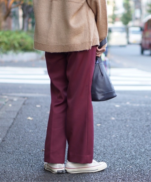 made in standard （メイドインスタンダード）の「MADE IN STANDARD/メイドインスタンダード MEDIUM FLARE COLOR PANTS（チノパンツ・レディース・ベージュ/グリーン/ワイン・1/0）」の14枚目の写真