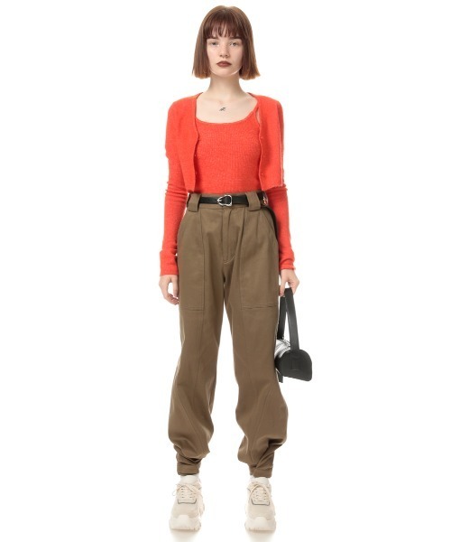 SLY（スライ）の「FATIGUE PT/パンツ（スラックス・レディース・ブラック/ベージュ・1/2）」の7枚目の写真