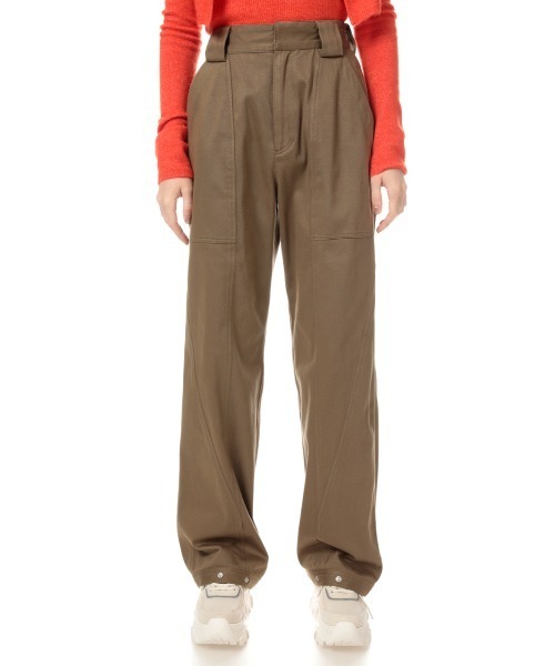 SLY（スライ）の「FATIGUE PT/パンツ（スラックス・レディース・ブラック/ベージュ・1/2）」の13枚目の写真