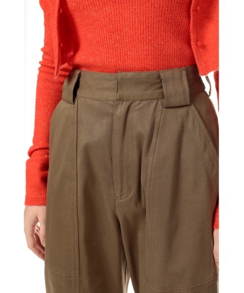 SLY（スライ）の「FATIGUE PT/パンツ（スラックス・レディース・ブラック/ベージュ・1/2）」の4枚目の写真