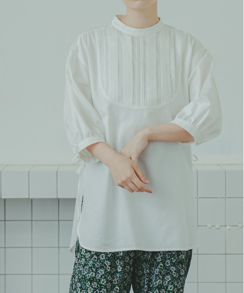 WHYTO.（ホワイト）の「「WHYTO. / ホワイト」テンセルデニムドレスシャツ　"Tencell Denim Dress Shirt"（シャツ/ブラウス・レディース・ホワイト/ワンウォッシュ・36/38）」の2枚目の写真