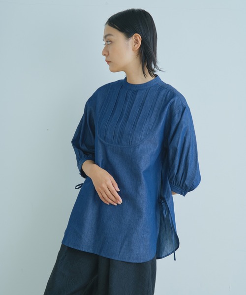 WHYTO.（ホワイト）の「「WHYTO. / ホワイト」テンセルデニムドレスシャツ　"Tencell Denim Dress Shirt"（シャツ/ブラウス・レディース・ホワイト/ワンウォッシュ・36/38）」の13枚目の写真
