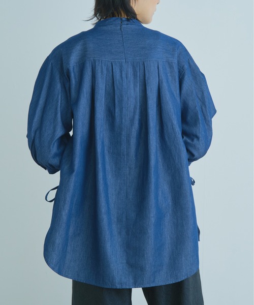 WHYTO.（ホワイト）の「「WHYTO. / ホワイト」テンセルデニムドレスシャツ　"Tencell Denim Dress Shirt"（シャツ/ブラウス・レディース・ホワイト/ワンウォッシュ・36/38）」の18枚目の写真