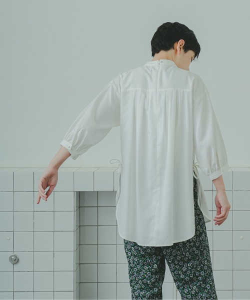 WHYTO.（ホワイト）の「「WHYTO. / ホワイト」テンセルデニムドレスシャツ　"Tencell Denim Dress Shirt"（シャツ/ブラウス・レディース・ホワイト/ワンウォッシュ・36/38）」の6枚目の写真