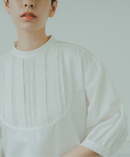WHYTO.（ホワイト）の「「WHYTO. / ホワイト」テンセルデニムドレスシャツ　"Tencell Denim Dress Shirt"（シャツ/ブラウス・レディース・ホワイト/ワンウォッシュ・36/38）」の9枚目の写真