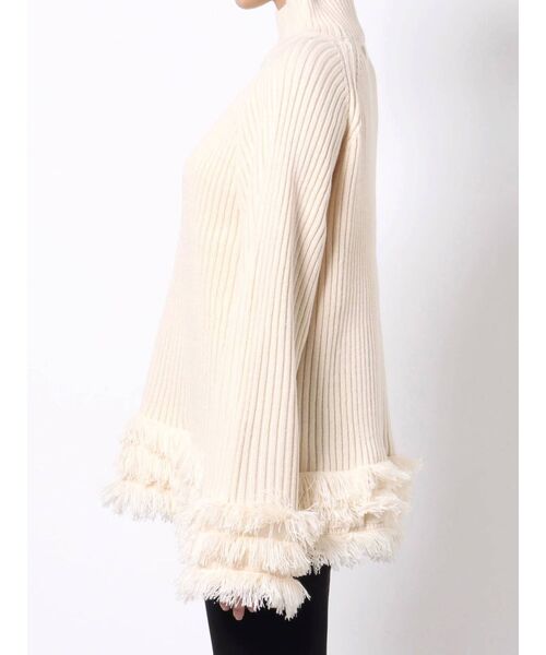 EMODA（エモダ）の「タートルネックフリンジニット（ニット/セーター・レディース・アイボリー/グリーン/ブラック・FREE）」の13枚目の写真