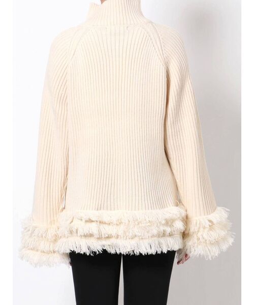 EMODA（エモダ）の「タートルネックフリンジニット（ニット/セーター・レディース・アイボリー/グリーン/ブラック・FREE）」の14枚目の写真