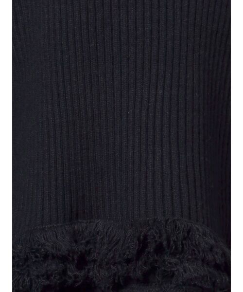 EMODA（エモダ）の「タートルネックフリンジニット（ニット/セーター・レディース・アイボリー/グリーン/ブラック・FREE）」の18枚目の写真