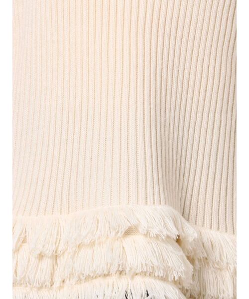 EMODA（エモダ）の「タートルネックフリンジニット（ニット/セーター・レディース・アイボリー/グリーン/ブラック・FREE）」の20枚目の写真