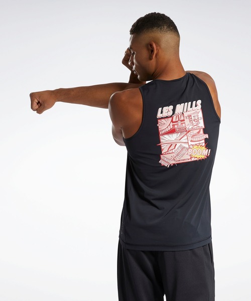 L2-① レズミルズ CNY グラフィック タンク トップ レスミルズ セール】レズミルズ CNY グラフィック タンク / Les Mills CNY