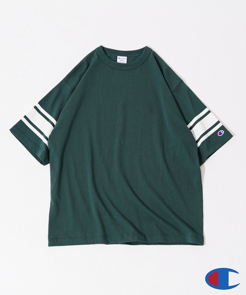 Champion(チャンピオン)の「【CHAMPION / チャンピオン】別注 フットボール Tシャツ(Tシャツ/カットソー・メンズ・ホワイト/ベージュ/ブラウン/グレー/グリーン・MEDIUM/LARGE/X-LARGE)」の5枚目の写真