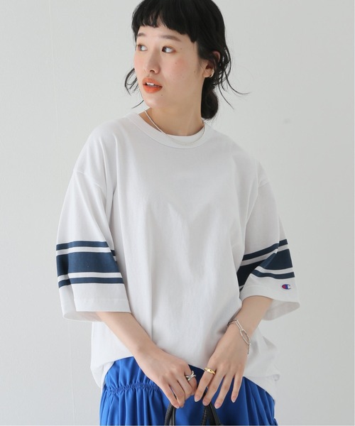 Champion(チャンピオン)の「【CHAMPION / チャンピオン】別注 フットボール Tシャツ(Tシャツ/カットソー・メンズ・ホワイト/ベージュ/ブラウン/グレー/グリーン・MEDIUM/LARGE/X-LARGE)」の10枚目の写真