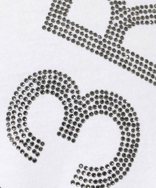 1piu1uguale3 RELAX（ウノピュウノウグァーレトレリラックス）の「【別注】1PIU1UGUALE3 RELAX/ウノピゥ ウノ ウグァーレ トレ リラックス/ランダムラインストーン ロゴTシャツ（Tシャツ/カットソー・メンズ・ホワイト/ブラック・SMALL/MEDIUM/LARGE/X-LARGE/XX-LARGE）」の22枚目の写真