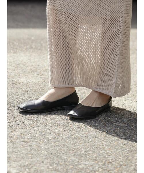 AMERICAN HOLIC(アメリカンホリック)の「ふっくらクッションアウトステッチフラットシューズ(バレエシューズ・レディース・ブラック/アイボリー・M/L/S)」の14枚目の写真